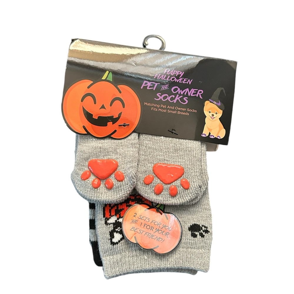 Doggie & Owner (kids) Halloween Socks 🎃🐾